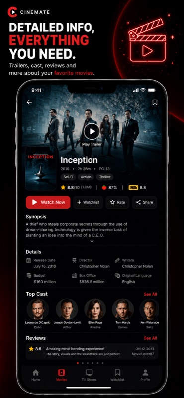 Cinemate — detailed movie information