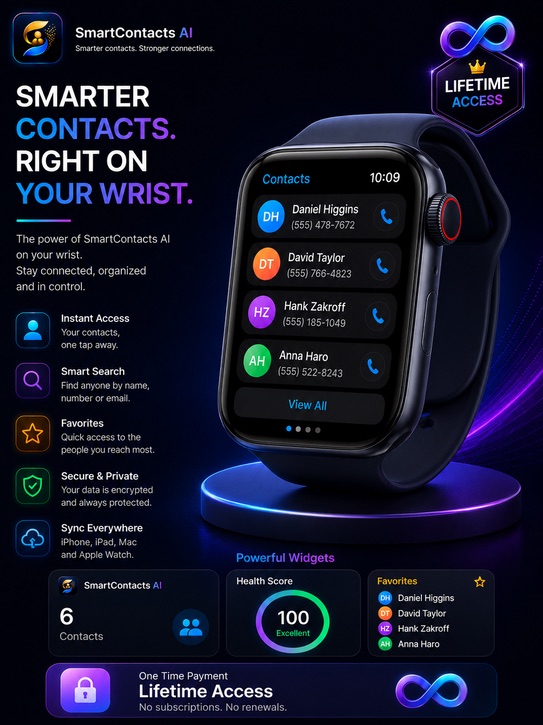 SmartContacts AI — smarter contacts on your wrist