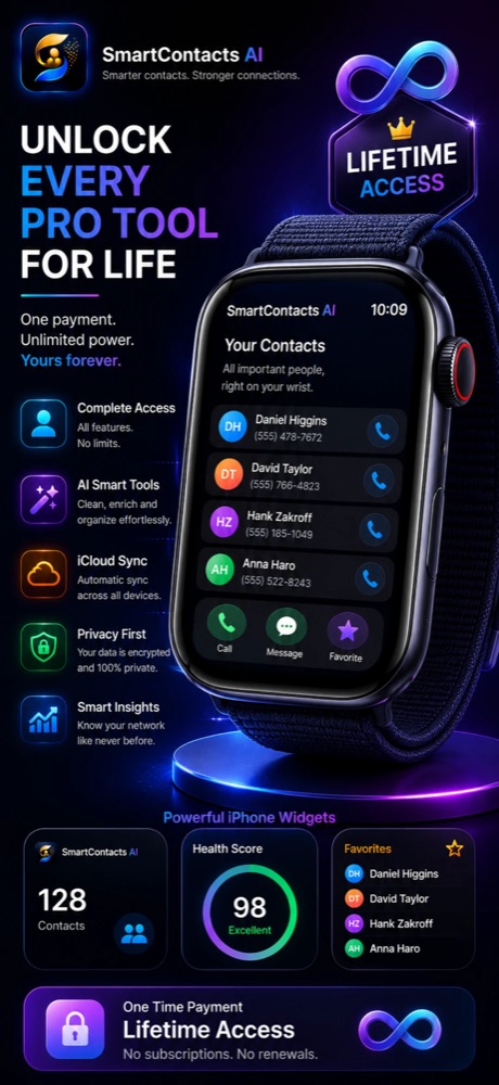 SmartContacts AI — lifetime access, one payment