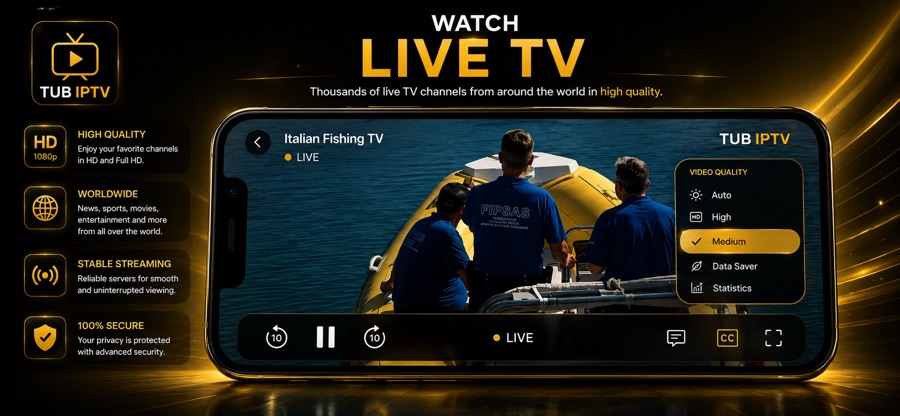 TUB IPTV — watch live TV in HD