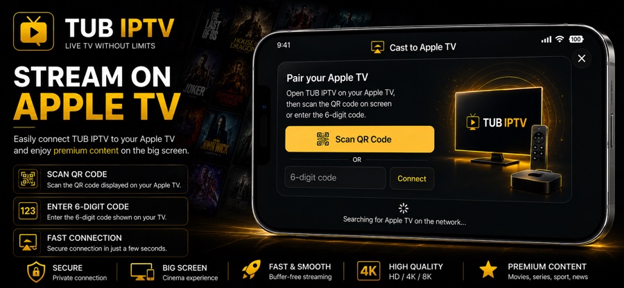 TUB IPTV — stream on Apple TV