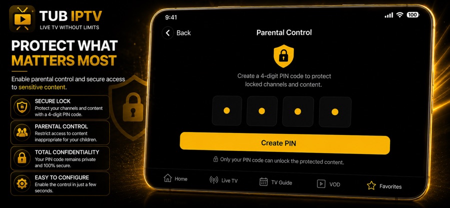 TUB IPTV — parental control