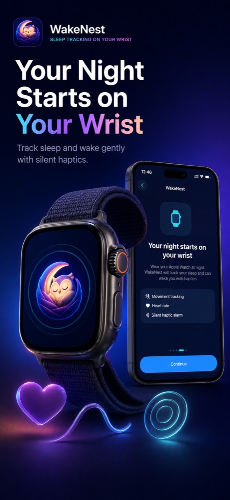 WakeNest — your night starts on your wrist
